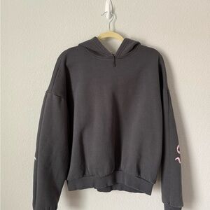 Edikted Gray Hoodie with Pink Label
